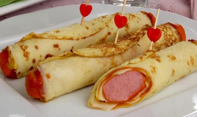 Cachorro-quente de panqueca