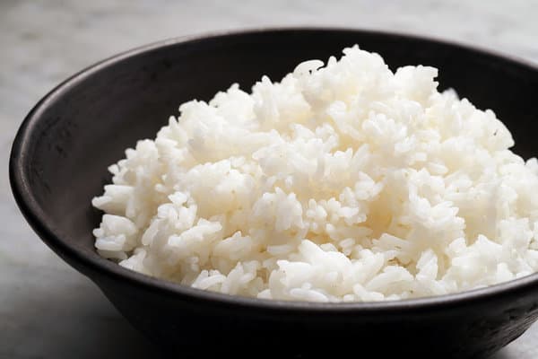 Arroz branco de micro-ondas