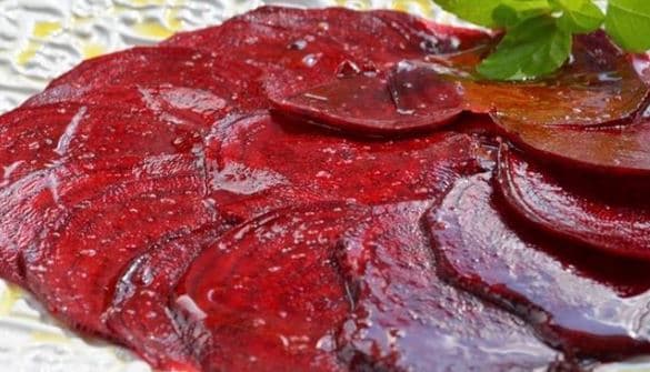 Carpaccio de beterraba