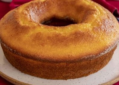 Bolo proteico de maçã