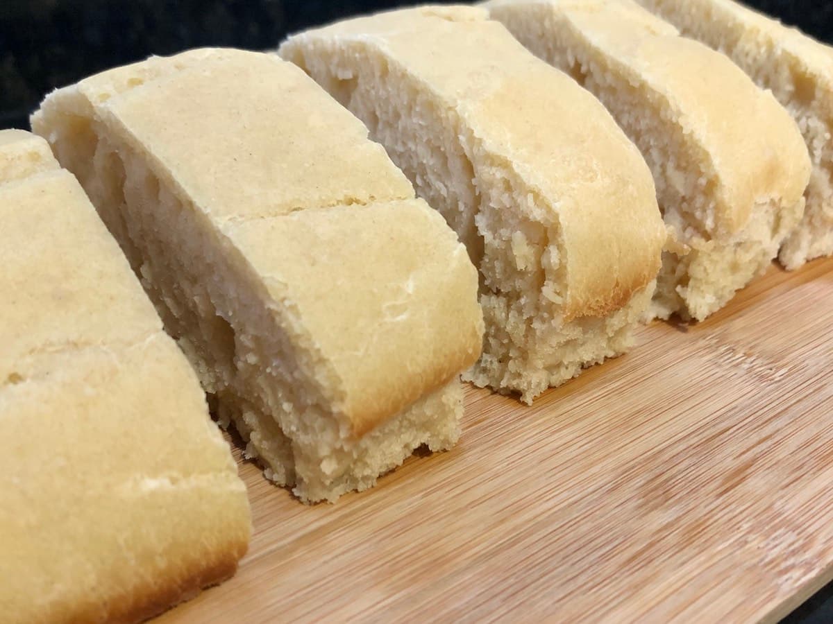 Pão de fermento em pó sem sovar