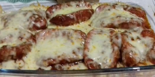 Linguiça toscana à parmegiana