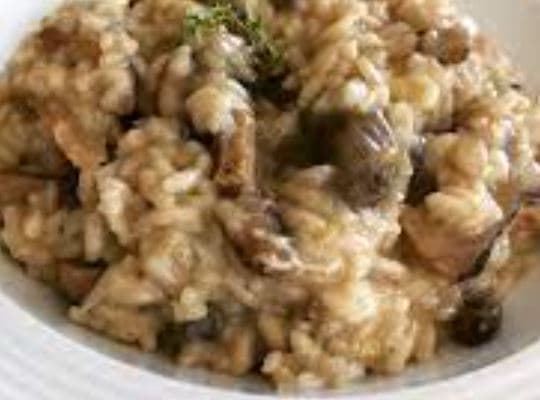 Risoto de cogumelos