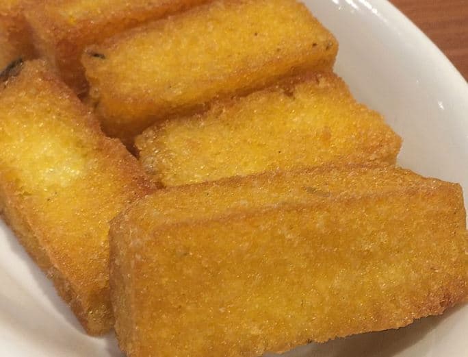 Polenta frita no forno