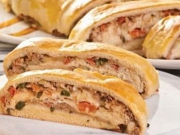 Pão de atum e cebola