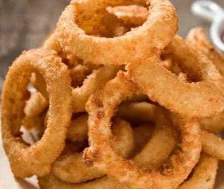 Anéis de cebola na air fryer